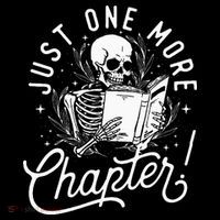 Just One More Chapter Skeleton Reader Reading Book Lover Women's Tank Top thumb 5