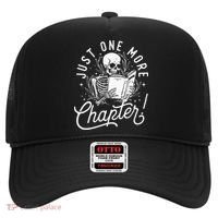 Just One More Chapter Skeleton Reader Reading Book Lover Hat thumb 0