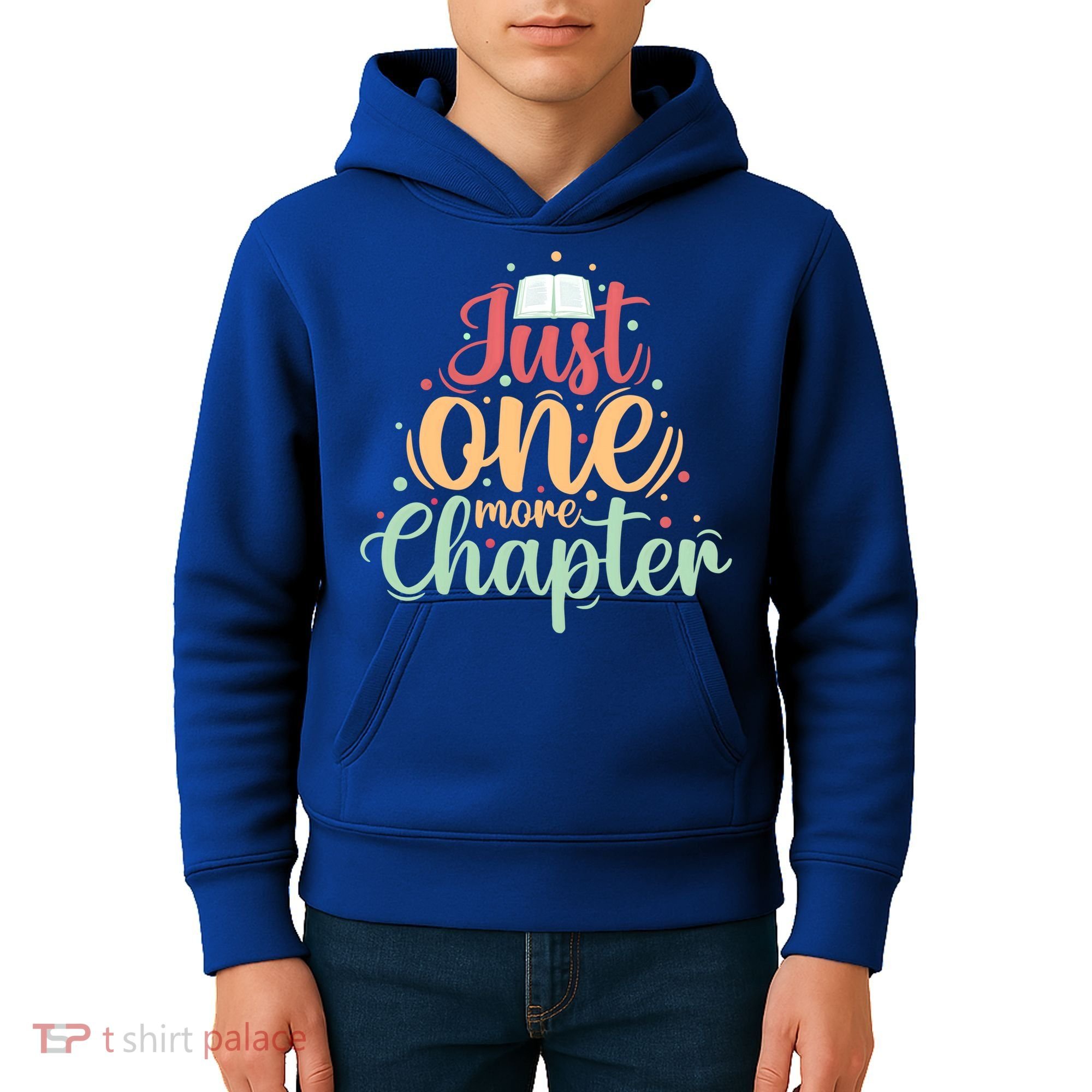 Just One More Chapter” Book Lovers Day Gift Kids Hoodie