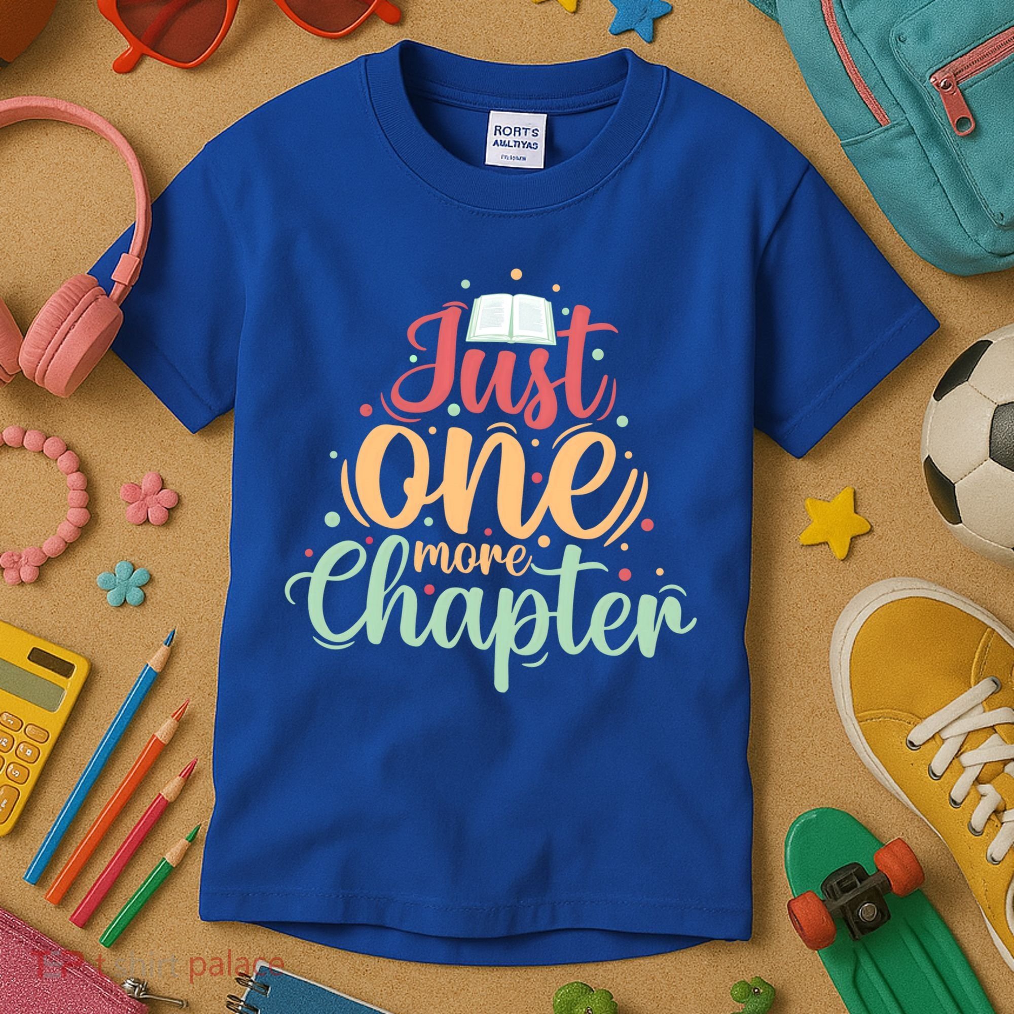 Just One More Chapter” Book Lovers Day Gift Kids T-Shirt