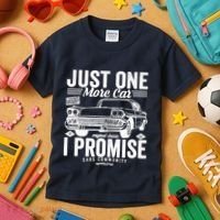 Just One More Car I Promise Funny Present For Car Kids T-Shirt thumb 3