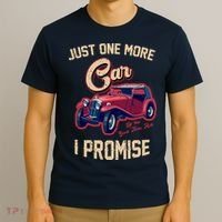 Just One More Car I Promise Vintage Classic Old Cars T-Shirt thumb 3