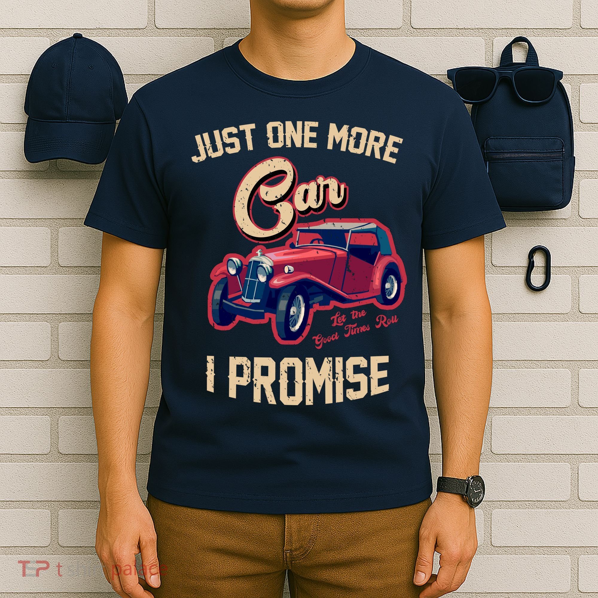 Just One More Car I Promise Vintage Classic Old Cars T-Shirt