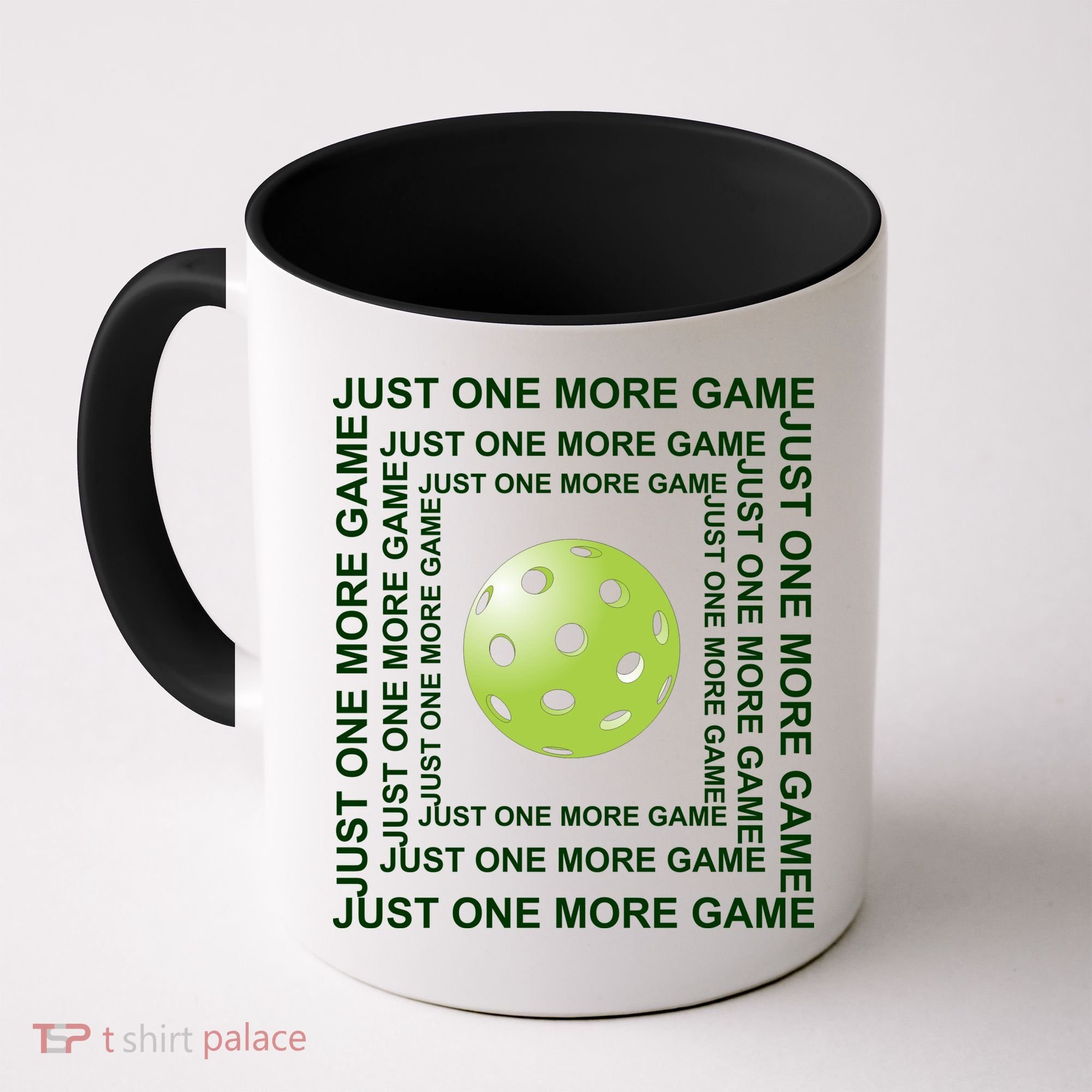 Just One More Game Square | Fun Pickleball Coffee Mug