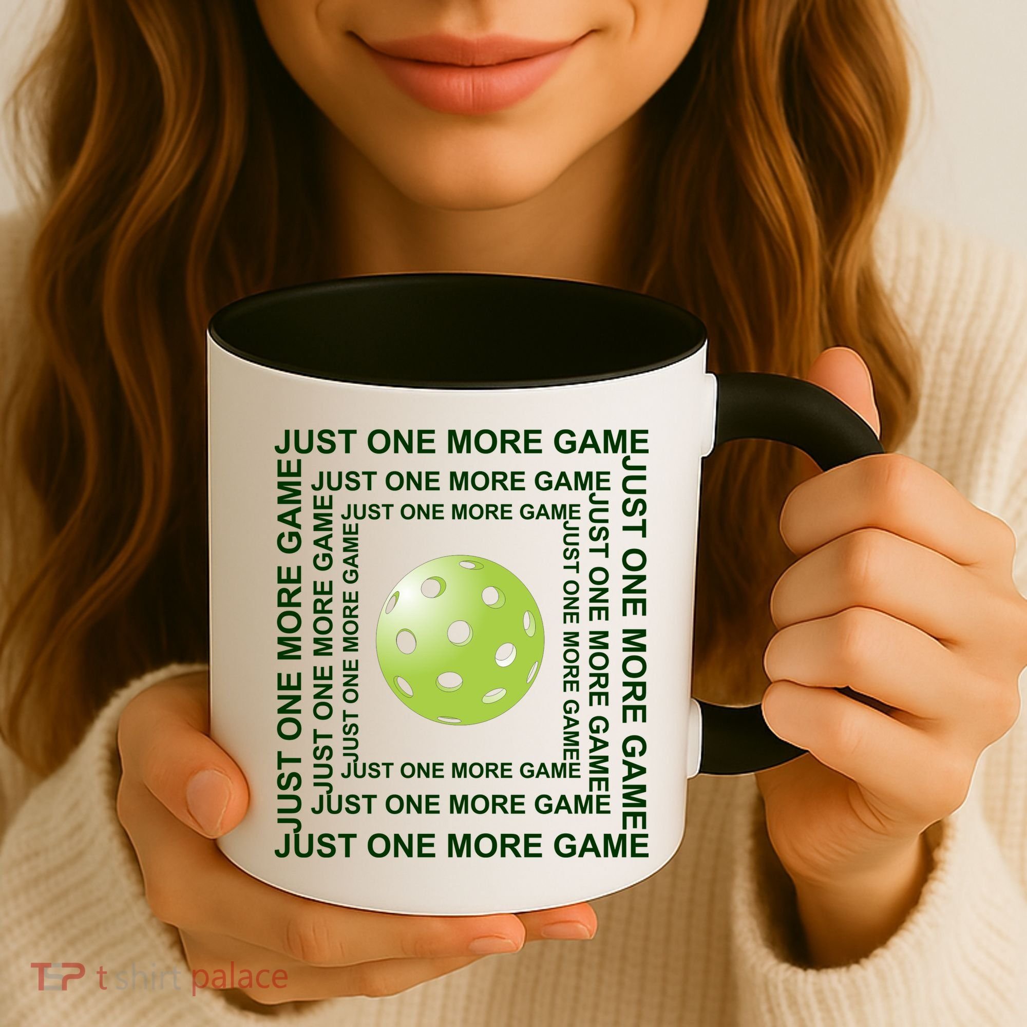 Just One More Game Square | Fun Pickleball Coffee Mug