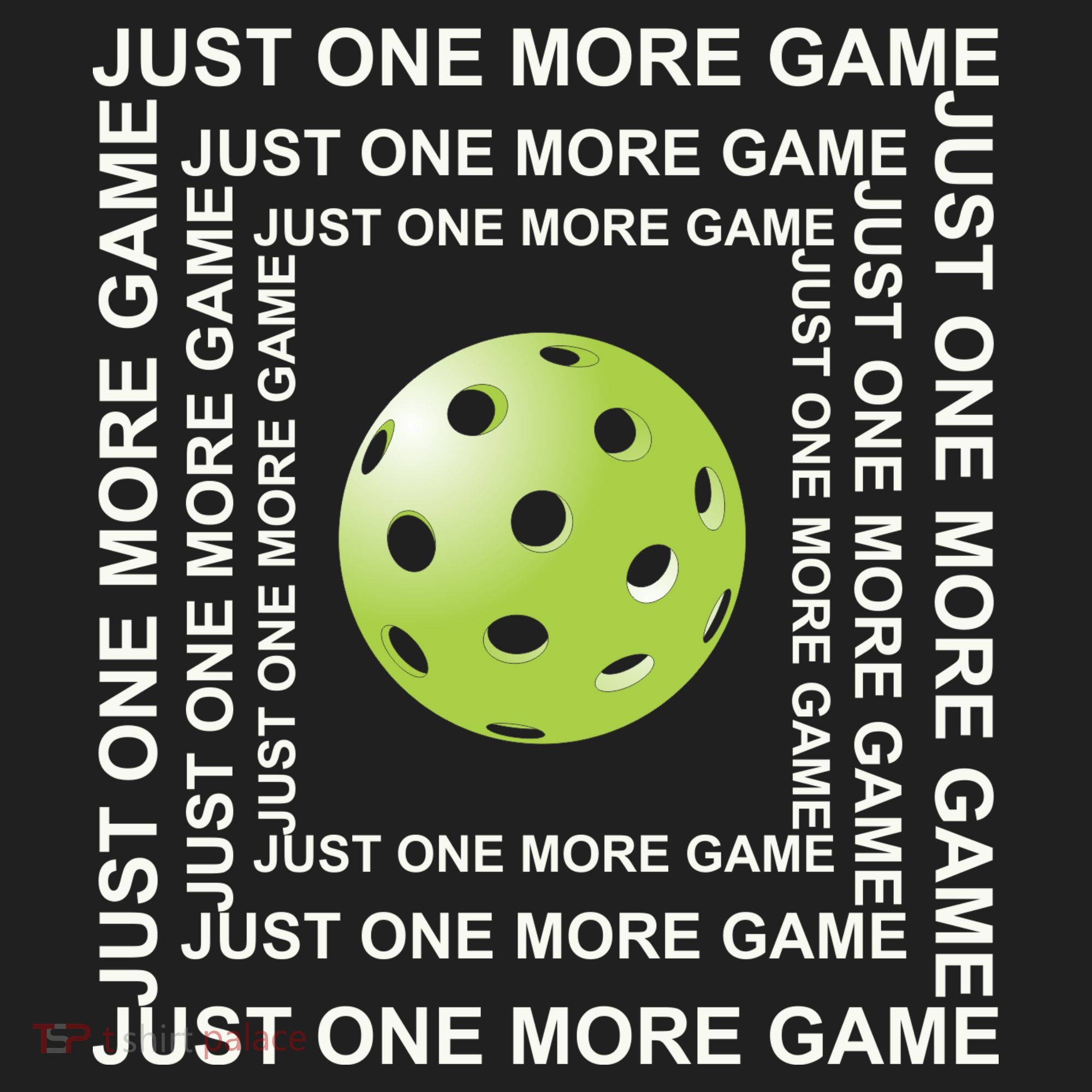 Just One More Game Square | Fun Pickleball Tumbler