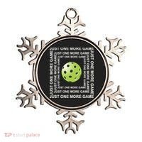 Just One More Game Square | Fun Pickleball Ornament thumb 0