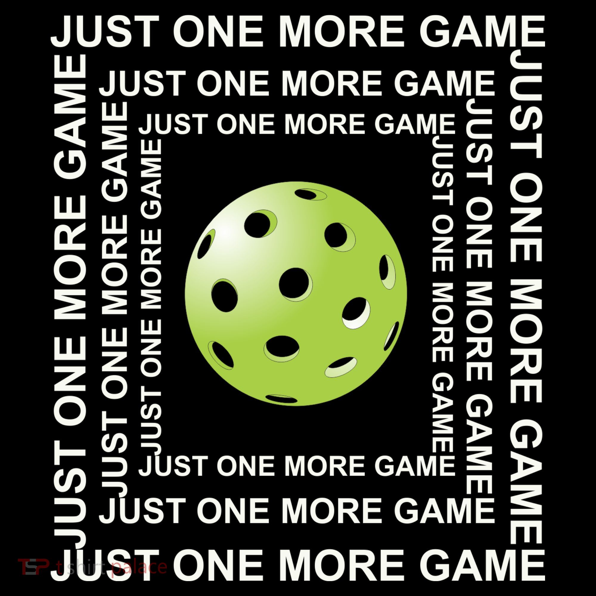 Just One More Game Square | Fun Pickleball Ornament