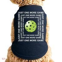 Just One More Game Square | Fun Pickleball Doggie Tank thumb 0