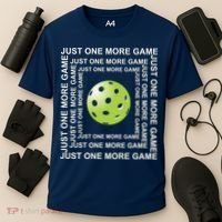 Just One More Game Square | Fun Pickleball Cooling Performance Crew T-Shirt thumb 3