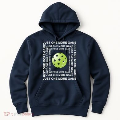 Just One More Game Square | Fun Pickleball Hoodie