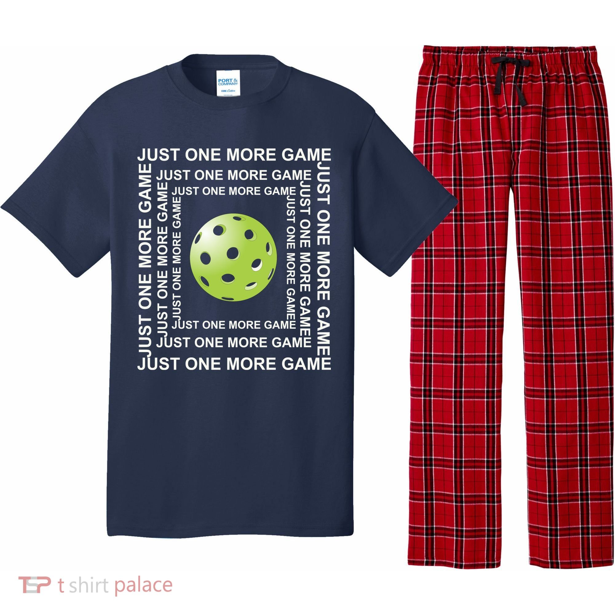 Just One More Game Square | Fun Pickleball Pajama Set