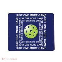 Just One More Game Square | Fun Pickleball Mousepad thumb 0
