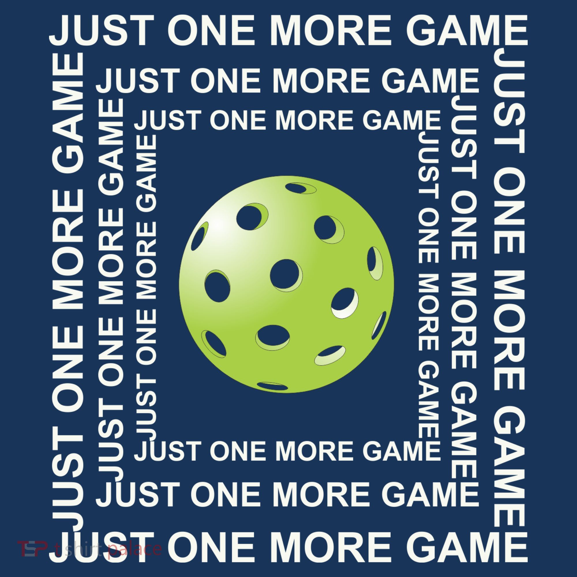 Just One More Game Square | Fun Pickleball Mousepad