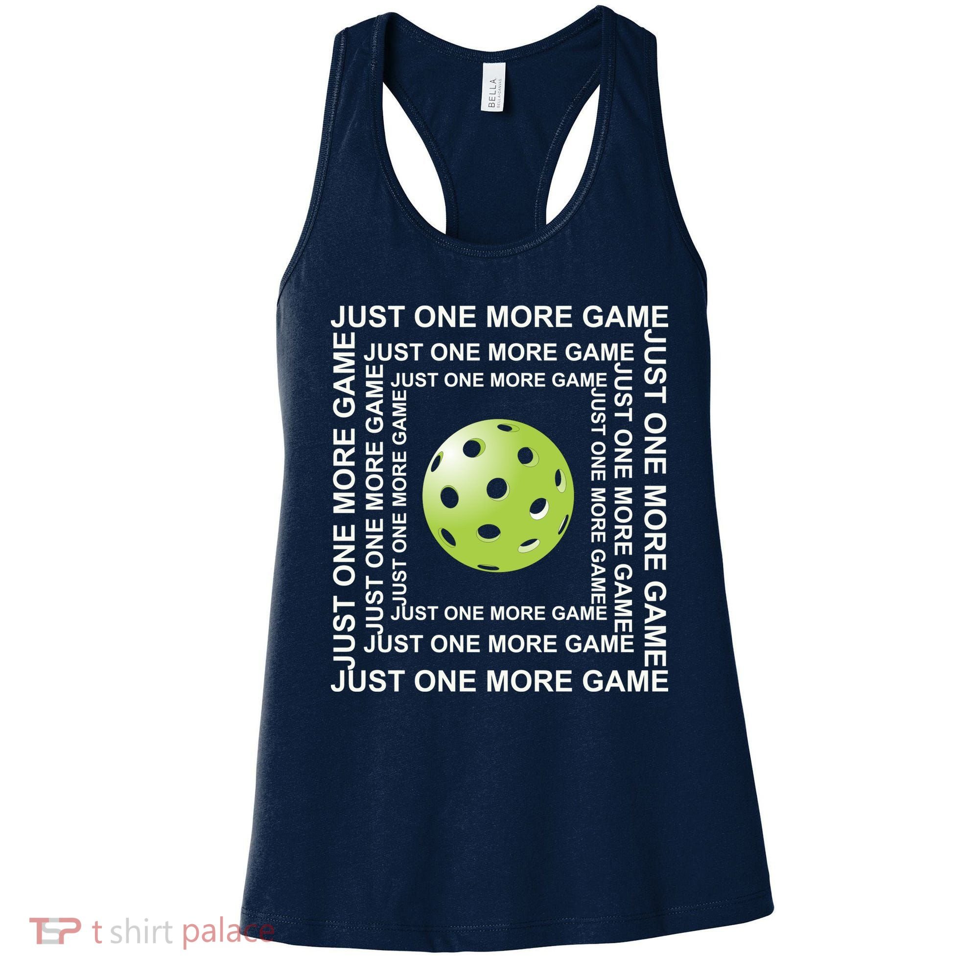 Just One More Game Square | Fun Pickleball Women's Tank Top