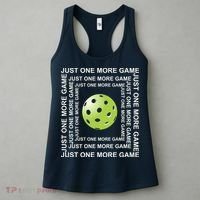 Just One More Game Square | Fun Pickleball Women's Tank Top thumb 3