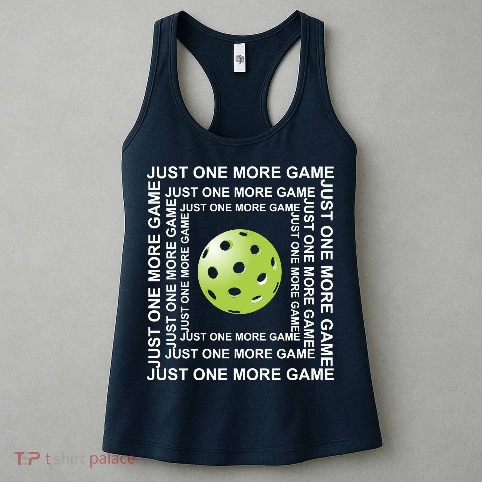 Just One More Game Square | Fun Pickleball Women's Tank Top