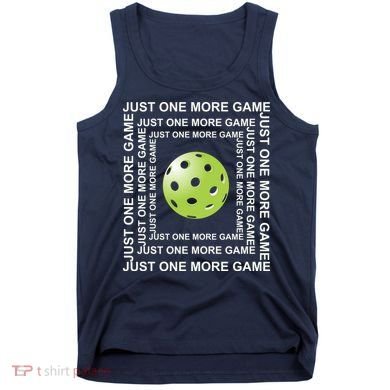 Just One More Game Square | Fun Pickleball Tank Top