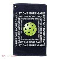 Just One More Game Square | Fun Pickleball Golf Towel thumb 0