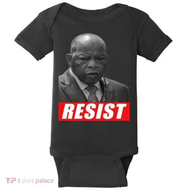Jon Lewis Resist Baby Bodysuit