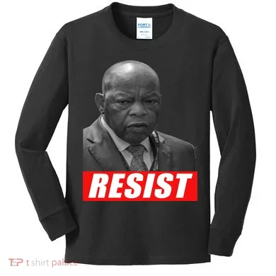 Jon Lewis Resist Kids Long Sleeve Shirt