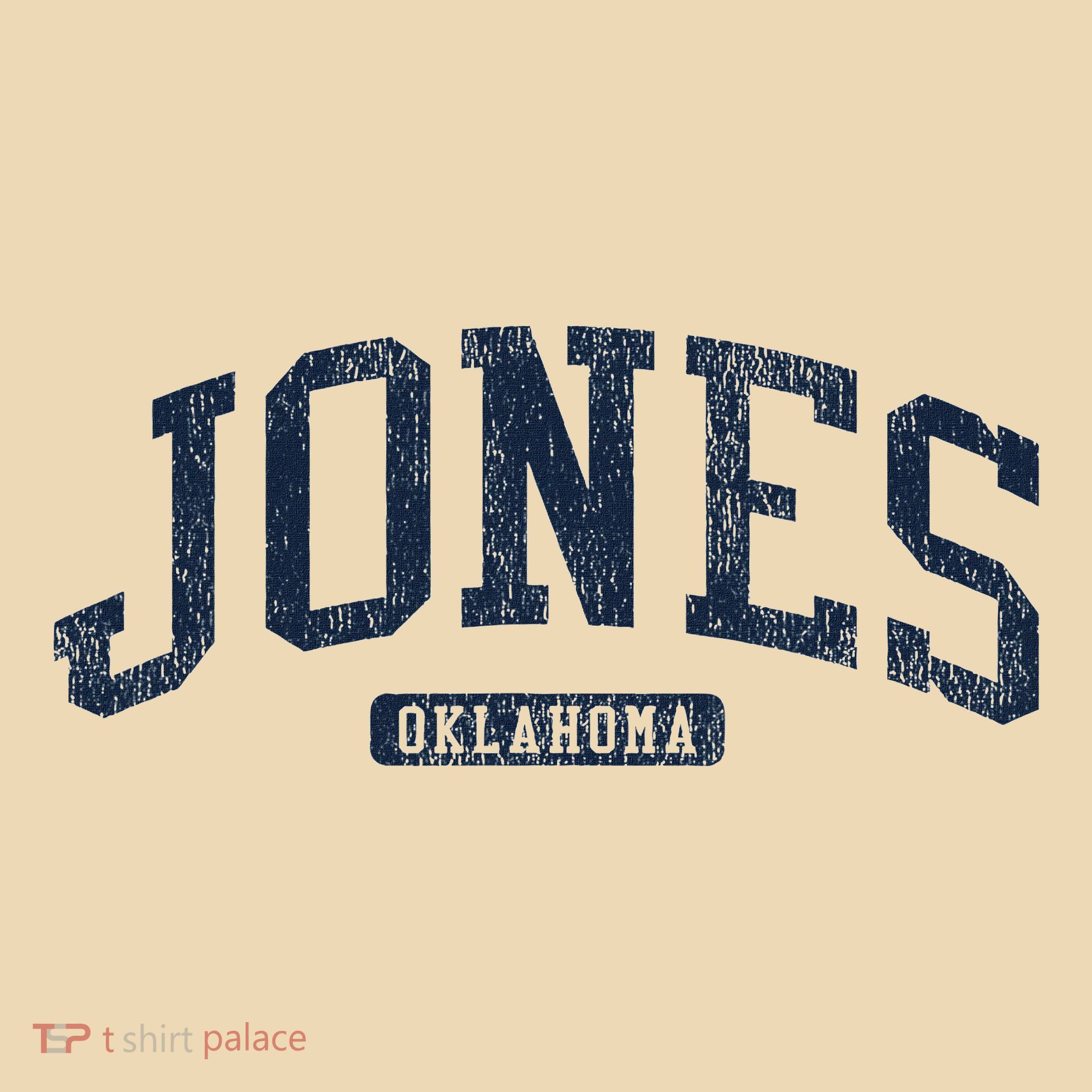 Jones Oklahoma Ok College Style Blue Tote Bag