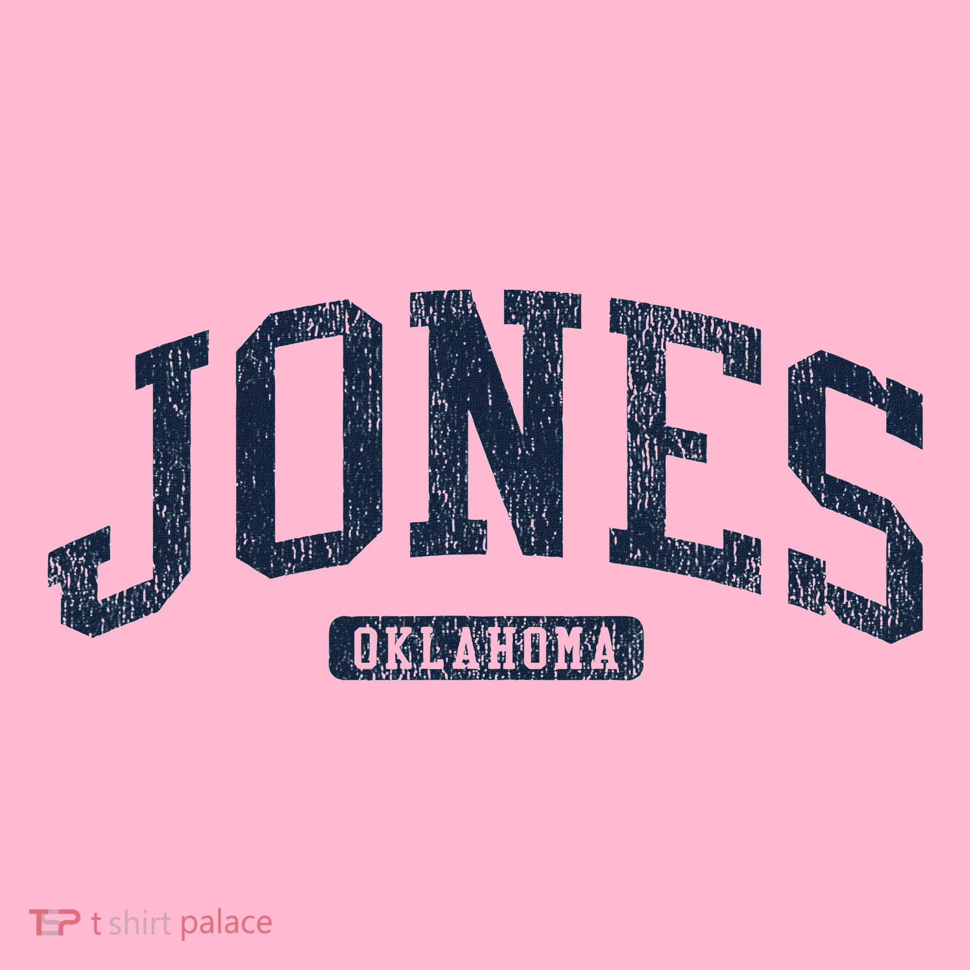 Jones Oklahoma Ok College Style Blue Coaster