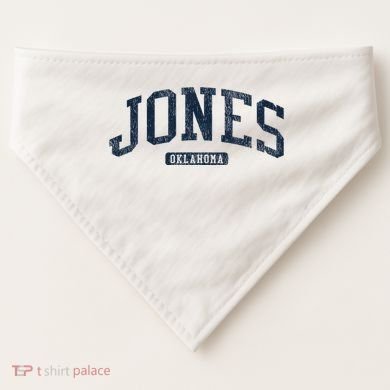 Jones Oklahoma Ok College Style Blue USA-Made Doggie Bandana