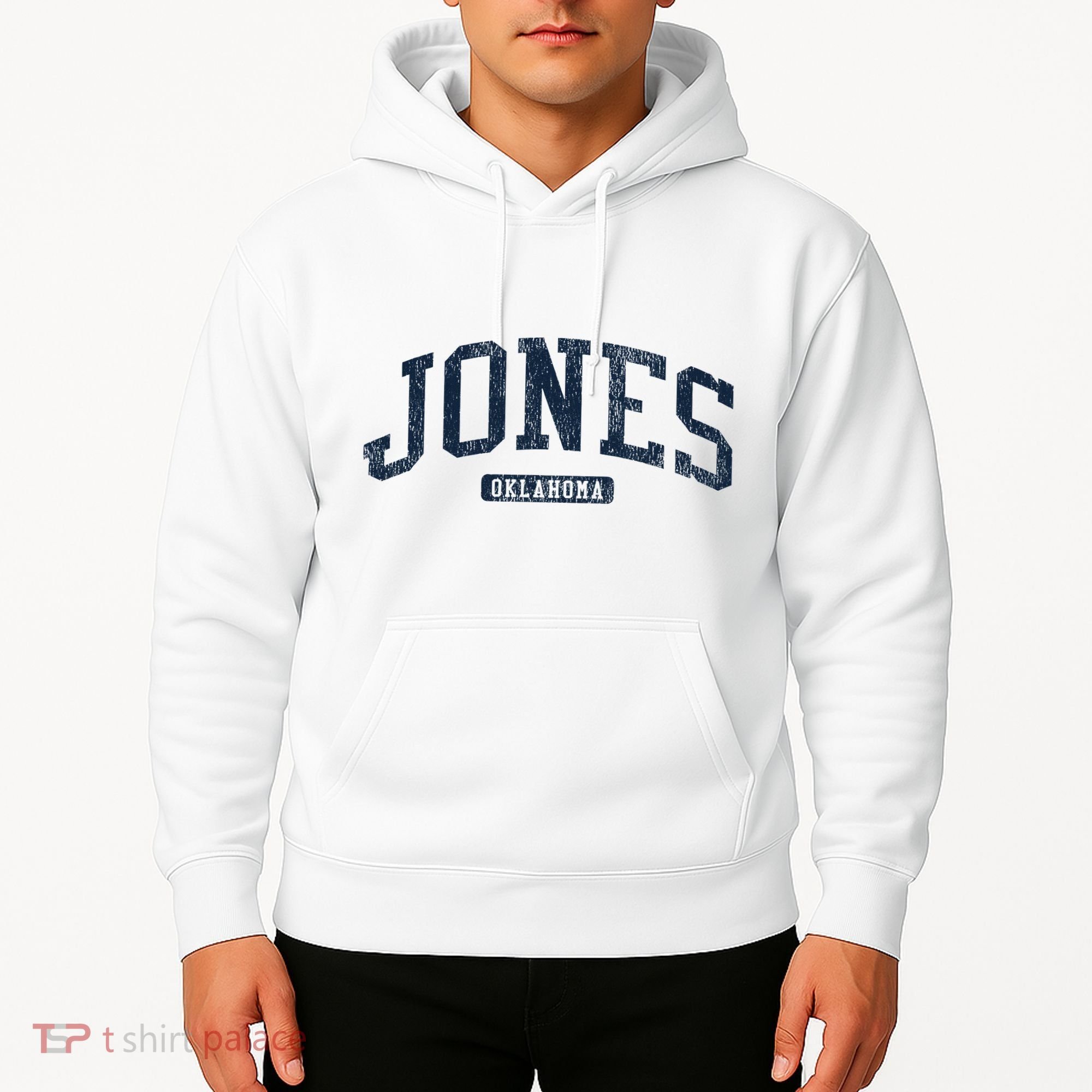 Jones Oklahoma Ok College Style Blue Hoodie