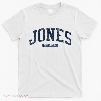 Jones Oklahoma Ok College Style Blue T-Shirt