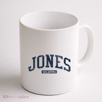 Jones Oklahoma Ok College Style Blue Coffee Mug thumb 1