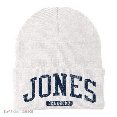 Jones Oklahoma Ok College Style Blue Beanie