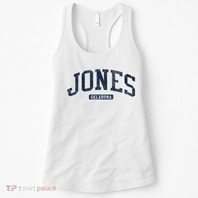 Jones Oklahoma Ok College Style Blue Women's Tank Top