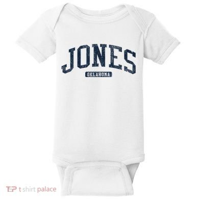 Jones Oklahoma Ok College Style Blue Baby Bodysuit
