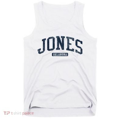 Jones Oklahoma Ok College Style Blue Tank Top