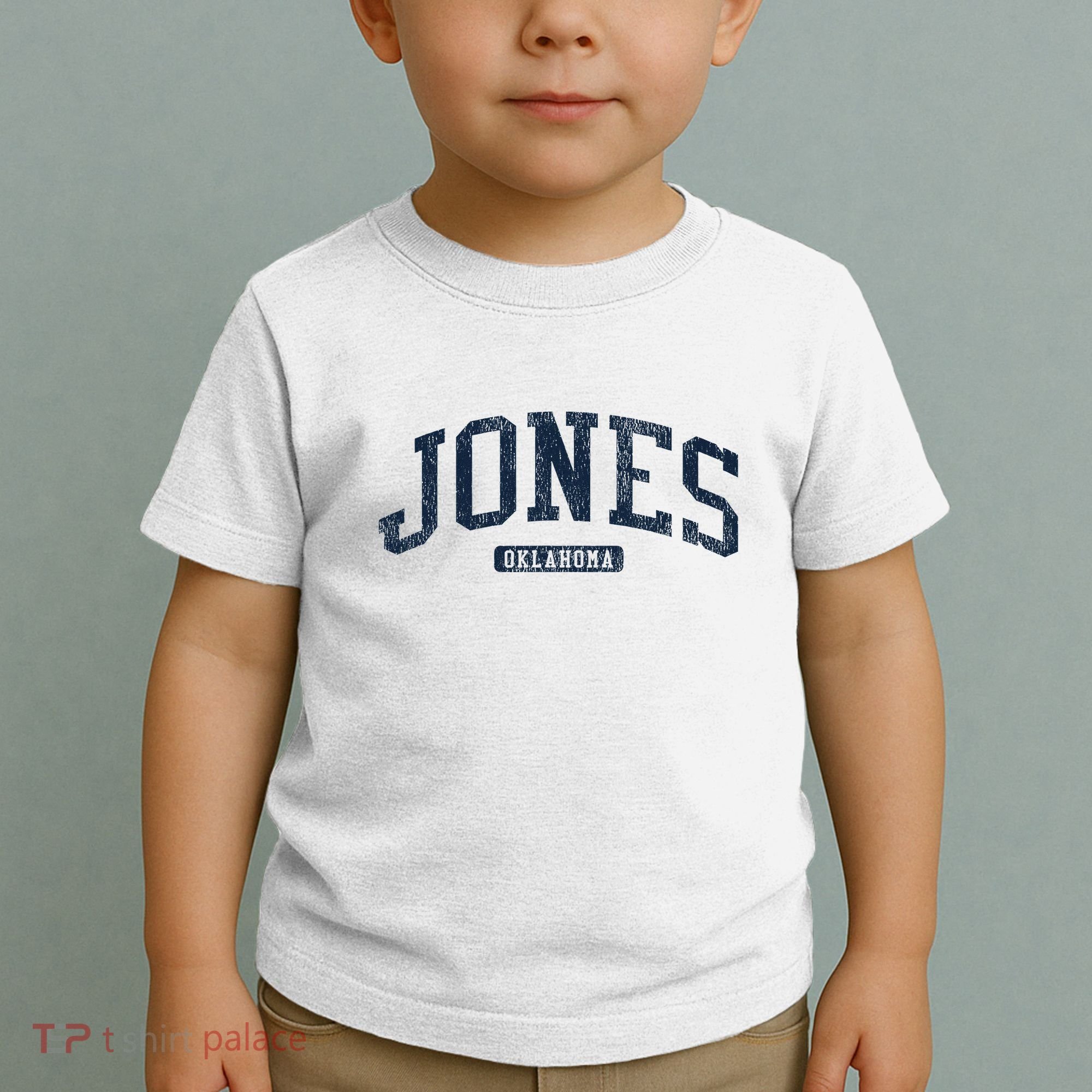 Jones Oklahoma Ok College Style Blue Toddler T-Shirt