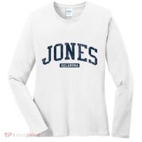 Jones Oklahoma Ok College Style Blue Women's Long Sleeve Shirt thumb 0