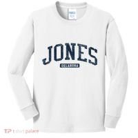 Jones Oklahoma Ok College Style Blue Kids Long Sleeve Shirt thumb 0