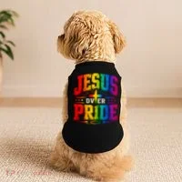 Jesus Over Pride Doggie Tank thumb 2