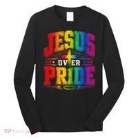 Jesus Over Pride Long Sleeve Shirt thumb 0