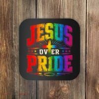 Jesus Over Pride Coaster thumb 0