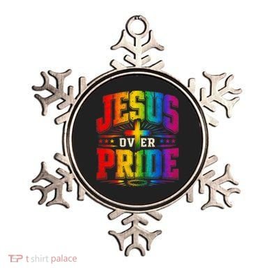 Jesus Over Pride Ornament