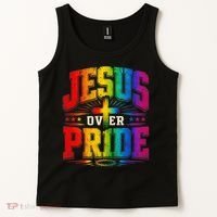 Jesus Over Pride Tank Top thumb 2