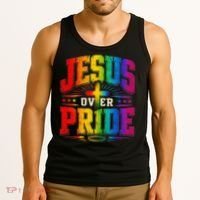Jesus Over Pride Tank Top thumb 3