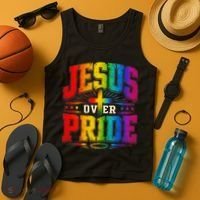 Jesus Over Pride Tank Top thumb 4