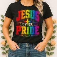 Jesus Over Pride Women's T-Shirt thumb 2