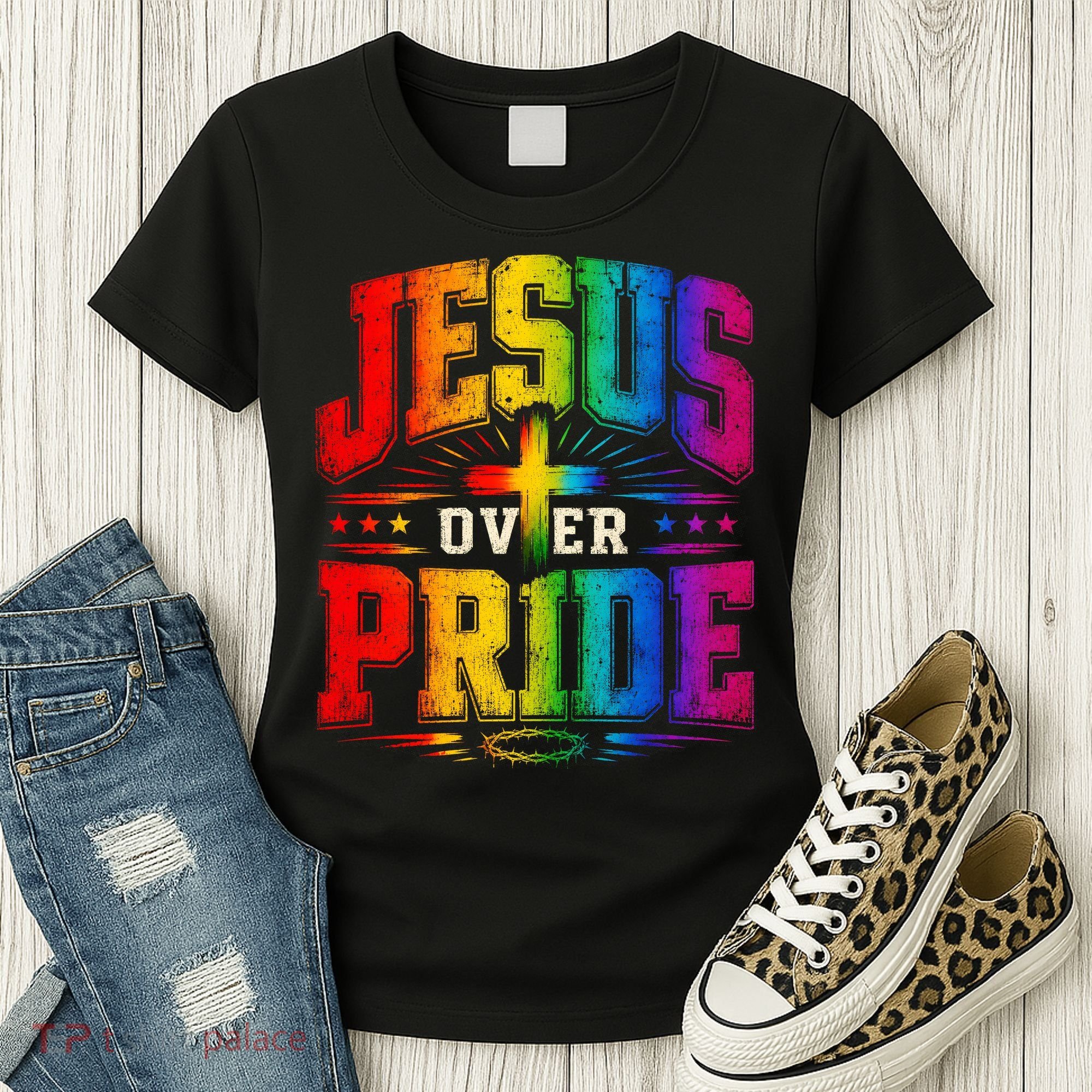 Jesus Over Pride Women's T-Shirt
