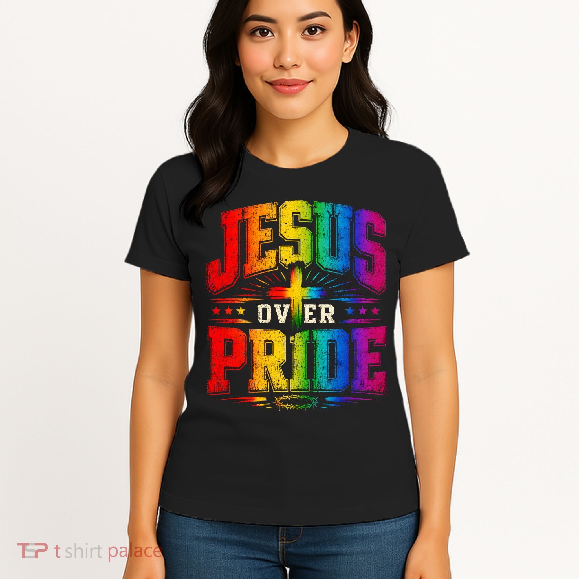 Jesus Over Pride Women's T-Shirt