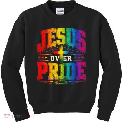 Jesus Over Pride Kids Sweatshirt
