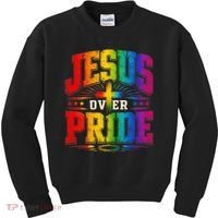 Jesus Over Pride Kids Sweatshirt thumb 0